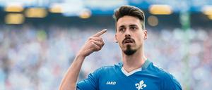 Sandro Wagner, hier noch im Trikot von Darmstadt, hat eine hohe Meinung von sich selbst.