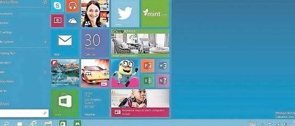 Anderes Startmenü. Inzwischen soll es weltweit mehr als 350 Millionen Nutzer von Windows 10 (Foto) geben. Viele zögern noch, ihr vertrautes Windows-7-System aufzugeben.