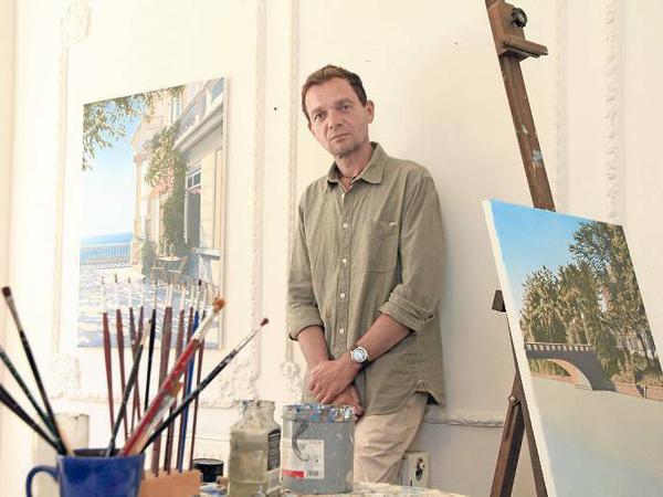 Carsten Kaufhold in seinem Neuköllner Atelier.