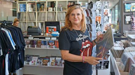 Die Rückkehr des Vinyls. Brigitte Nicolaou im neuen „City Music“-Verkaufsraum. 