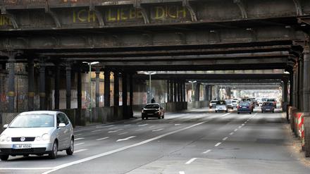 Die Yorckbrücken an der Grenze zwischen Schöneberg und Kreuzberg.