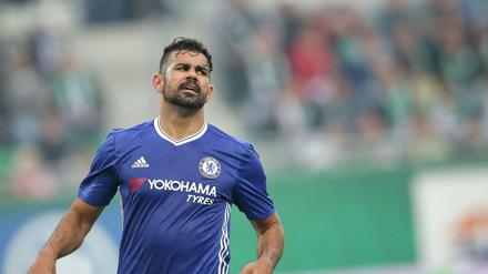 FC Chelseas Diego Costa beim Spiel gegen SK Rapid Wien.