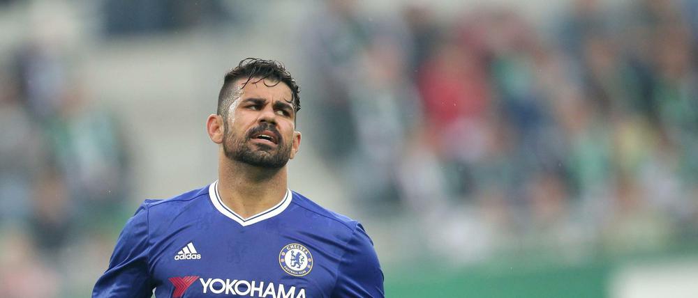 FC Chelseas Diego Costa beim Spiel gegen SK Rapid Wien.