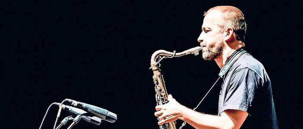 Freejazz-Saxofonist Mats Gustaffson kreiert mit dem Dudelsackspieler Erwan Keravec Improvisationen.