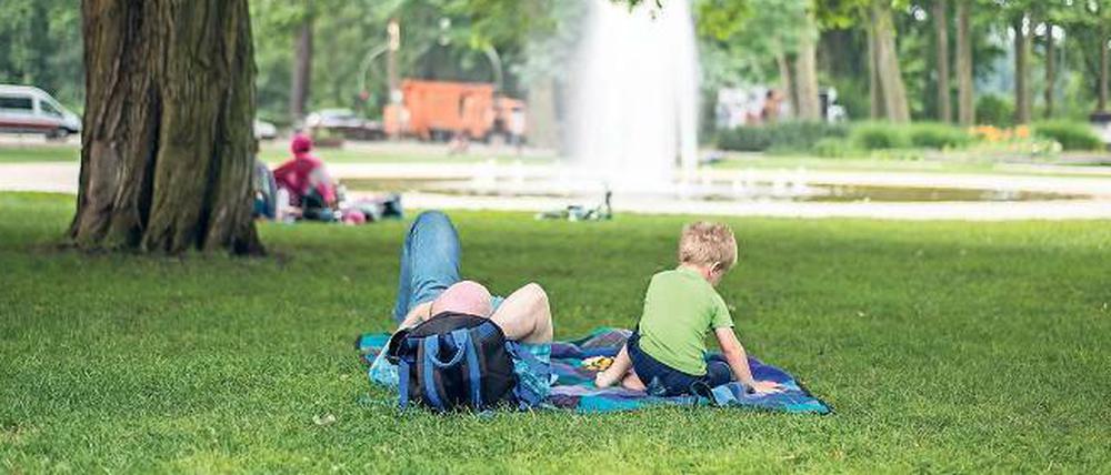Neues Grün. Der Park ist gerade für 13 Millionen Euro saniert worden.