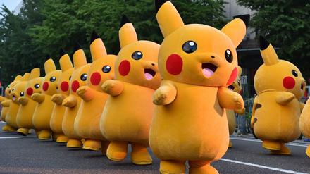 Selbst das Pokemon Pikachu läuft.