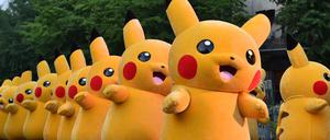 Selbst das Pokemon Pikachu läuft.
