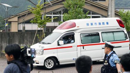 Der Tatort in Sagamihara, westlich von Tokio.