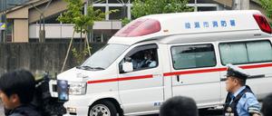 Der Tatort in Sagamihara, westlich von Tokio.