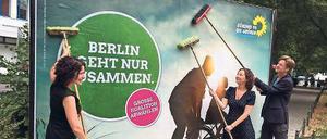 We kehr for you. Drei Viertel des grünen Spitzenquartetts im Einsatz.