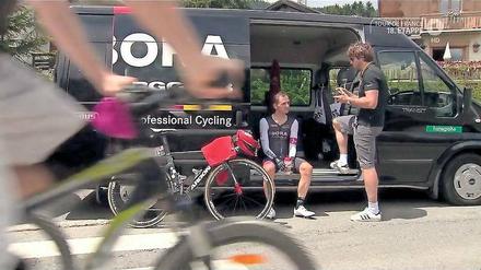 Das Team von Bora-Argon 18 hat die ARD besonders im Blick. Der Kochfeldhersteller Bora ist sowohl Sponsor des deutschen Teams als auch ARD-Tour-Präsentator.