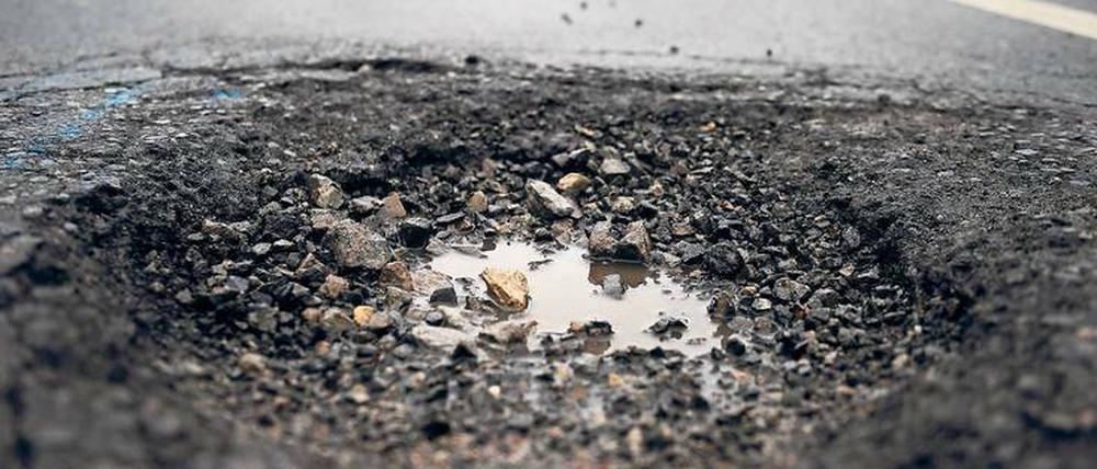 Auch auf Berlins Straßen gibt es großen Sanierungsbedarf. 