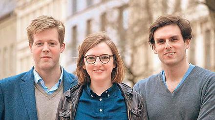 Die Meinungsführer bei Opinary: Max Meran, Pia Frey, Cornelius Frey