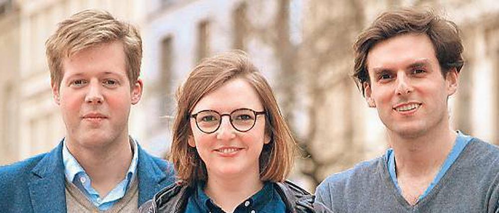 Die Meinungsführer bei Opinary: Max Meran, Pia Frey, Cornelius Frey