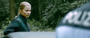 Henrike von Kuick im Polizistendrama "Am Ende der Wald". Der Kurzspielfilm ist für den Studentenoscar in der Kategorie Bester Ausländischer Spielfilm nominiert.