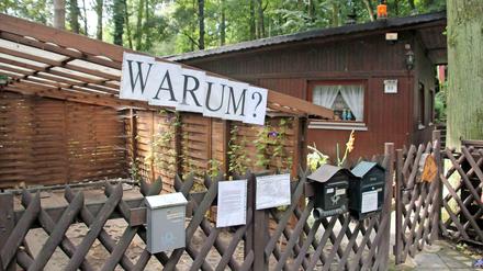 Warum soll unser Häuschen weichen, fragt das Ehepaar Hoffmann.