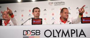 Bescheiden und anständig: Michael Vesper, Timo Boll und Alfons Hörmann.