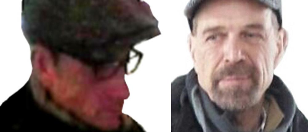 Die bearbeiteten Handout-Fotos sollen zwei ehemalige Mitglieder der Rote Armee Fraktion (RAF), Burkhard Garweg (l) und Ernst-Volker-Staub zeigen.