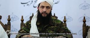 Dieses Video, das am Donnerstag veröffentlicht wurde, zeigt zum ersten Mal das Gesicht von Abu Mohamad al-Jolani, dem Chef der Al-Nusra-Front in Syrien.