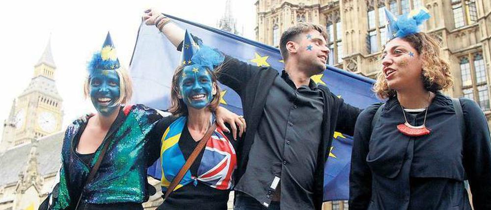 Gemeinsam stark. Viele Studierende votierten gegen den Brexit. Dabei gehen junge Briten seltener ins Ausland als EU-Studierende. Foto: dpa