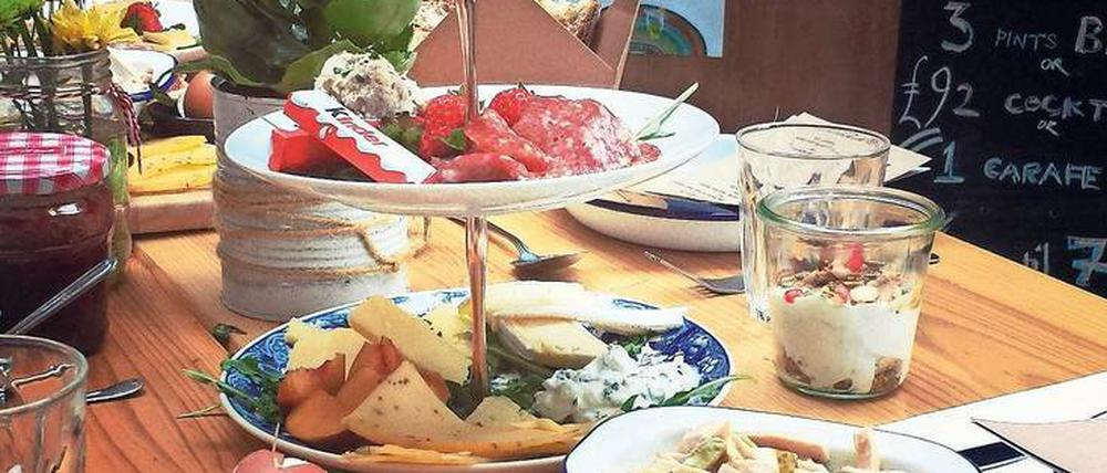 Es ist angerichtet. In Berlin kann man fast rund um die Uhr frühstücken.