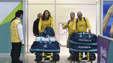 Das australische Team ist schon mitsamt Gepäck in  Rio eingetroffen. Die deutschen Athleten folgen, vorher haben wir einen Blick ins Gepäck geworfen.
