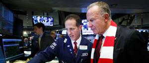 Holt sich Anregungen über die New Yorker Börse. Rummenigge ist derzeit mit den Bayern in den USA.