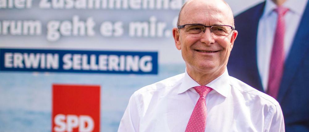 Der Ministerpräsident von Mecklenburg-Vorpommern und Spitzenkandidat der SPD für die Landtagswahl.
