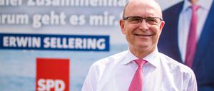 Der Ministerpräsident von Mecklenburg-Vorpommern und Spitzenkandidat der SPD für die Landtagswahl.