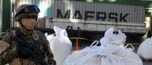 Beschlagnahmt: Die Polizei hat eine tonnenschwere Ladung Kokain entdeckt