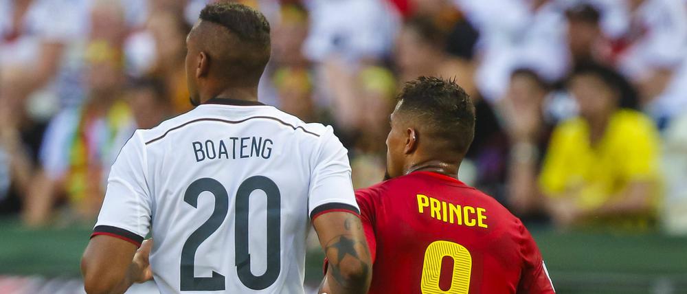 Brüder im Spiel. Jerome und Kevin Prince bei der WM 2012 als Gegner.