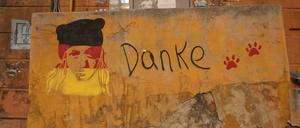 Wandverzierung in Tscheljabinsk.