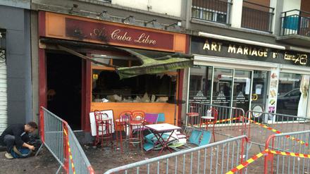Die Bar "Cuba Libre" in Rouen nach dem fatalen Brand.