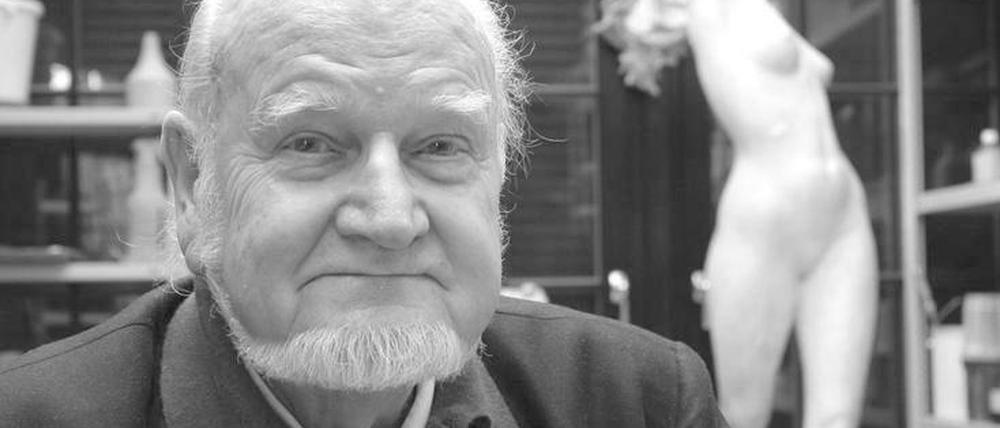 Karsten Klingbeil (1925-2016). Im Jahr 2005 in seiner Werkstatt.