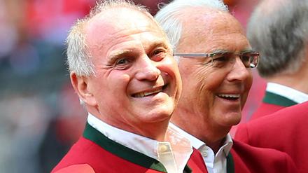 Uli Hoeneß (links) mit Franz Beckenbauer.