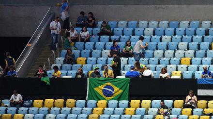 Leere Ränge sieht man in Rio derzeit regelmäßig, auch wie hier bei der Eröffnungsfeier.
