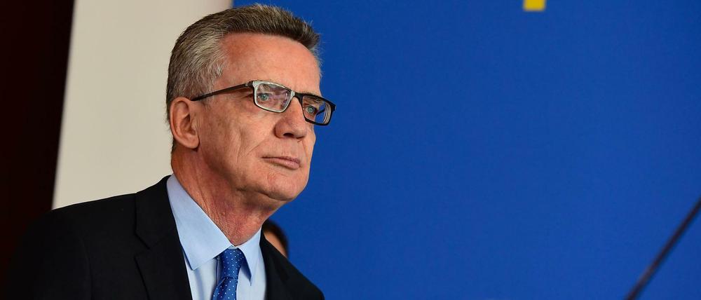 Bundesinnenminister Thomas de Maizière (CDU).