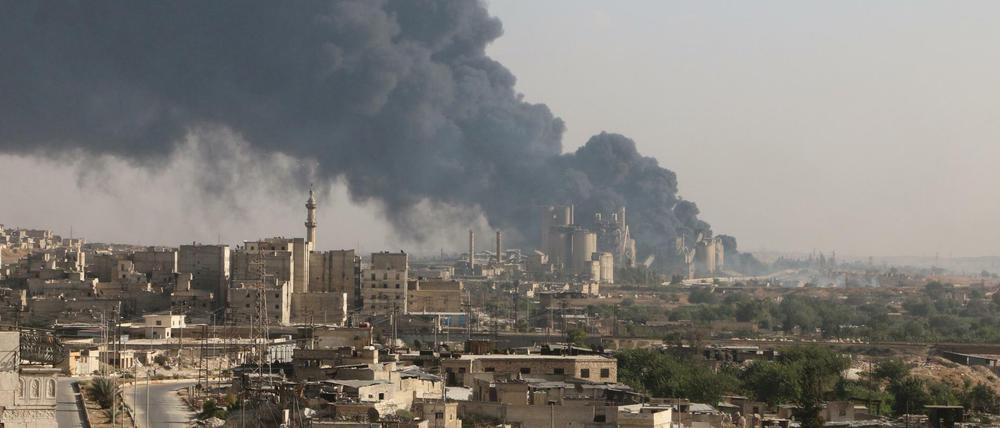 Wie hier vorgestern gingen die Angriffe in Aleppo auch am Donnerstag weiter.