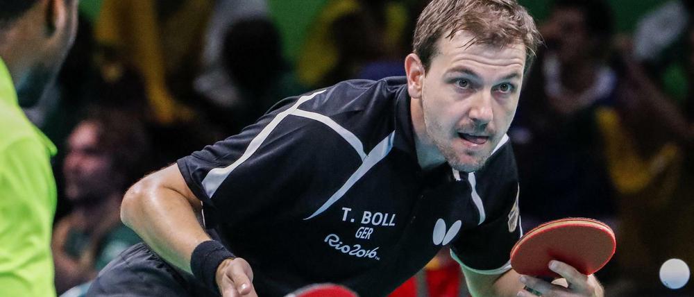Timo Boll fand gegen Aruna Quadri aus Nigeria nie seinen Rhythmus.