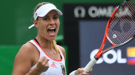 Mit etwas Mühe in die zweite Runde: Angelique Kerber gewinnt ihr erstes Einzel-Match.
