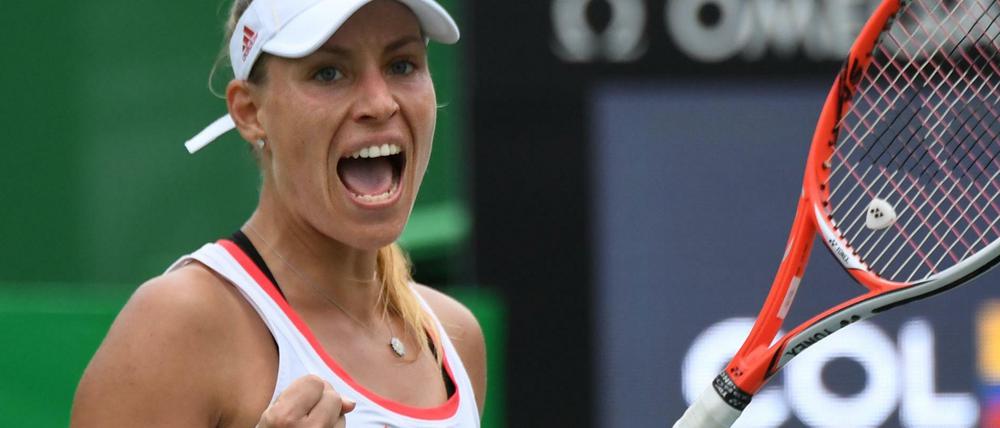Mit etwas Mühe in die zweite Runde: Angelique Kerber gewinnt ihr erstes Einzel-Match.