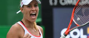 Mit etwas Mühe in die zweite Runde: Angelique Kerber gewinnt ihr erstes Einzel-Match.