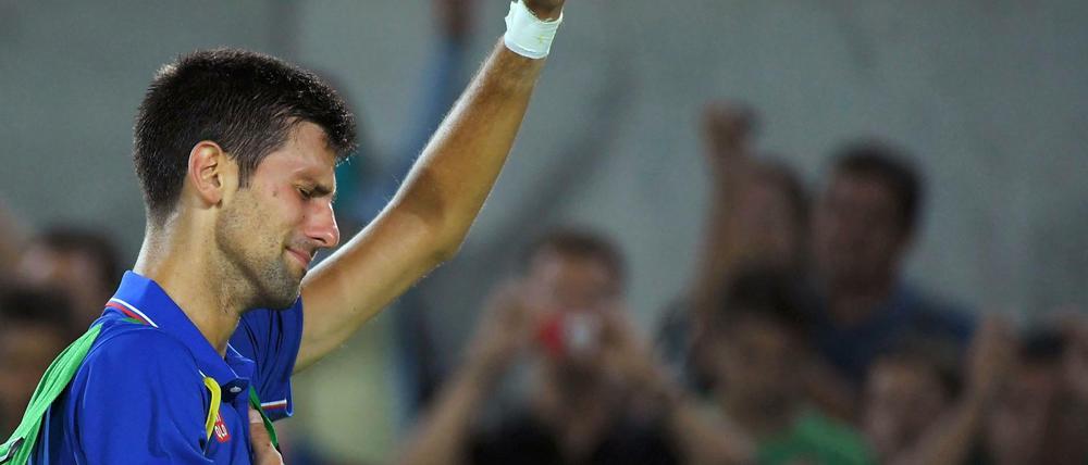 Bitteres Ende: Topfavorit Novak Djokovic scheidet schon in der ersten Runde aus.
