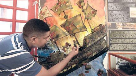 Mit Reichtümern beladen. Ein Bild der spanischen Galeone „San José“, die 1708 vor Kolumbien sank und 2015 entdeckt wurde. 