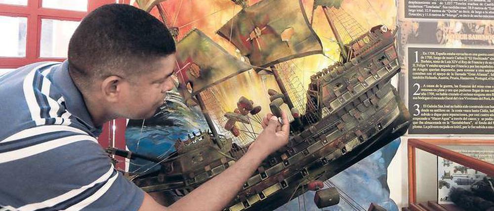 Mit Reichtümern beladen. Ein Bild der spanischen Galeone „San José“, die 1708 vor Kolumbien sank und 2015 entdeckt wurde.