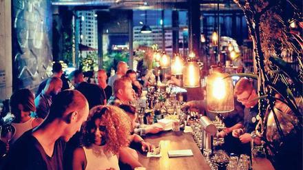Die Internationale. Blick auf den alten Westen aus der Monkey Bar. 