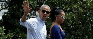 Es ist das siebte Mal, dass Barack Obama als Präsident auf der Insel vor der Küste Neuenglands urlaubt.