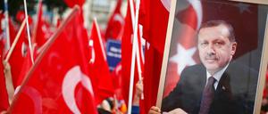 Unterstützer des türkischen Präsidenten Erdogan.