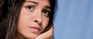 Yusra Mardini bei einer Pressekonferenz.