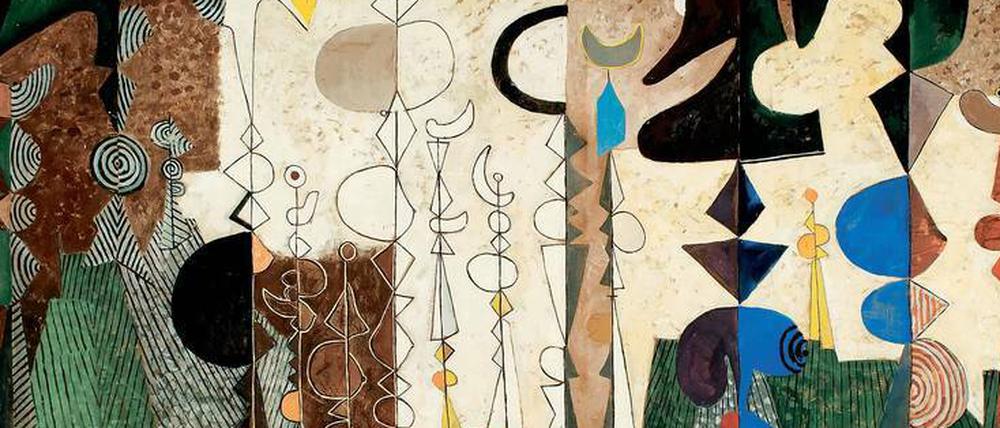 Träum weiter. Das große Gemälde „Columbia-Tien“ von Curt Lahs (112,5 x 169 cm) entstand 1950.